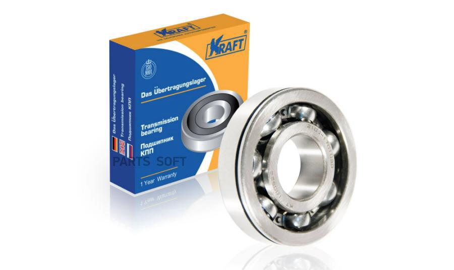 

Подшипник Кпп 2101 (306) Вторичного Вала "Kraft" Kraft арт. KT 100522