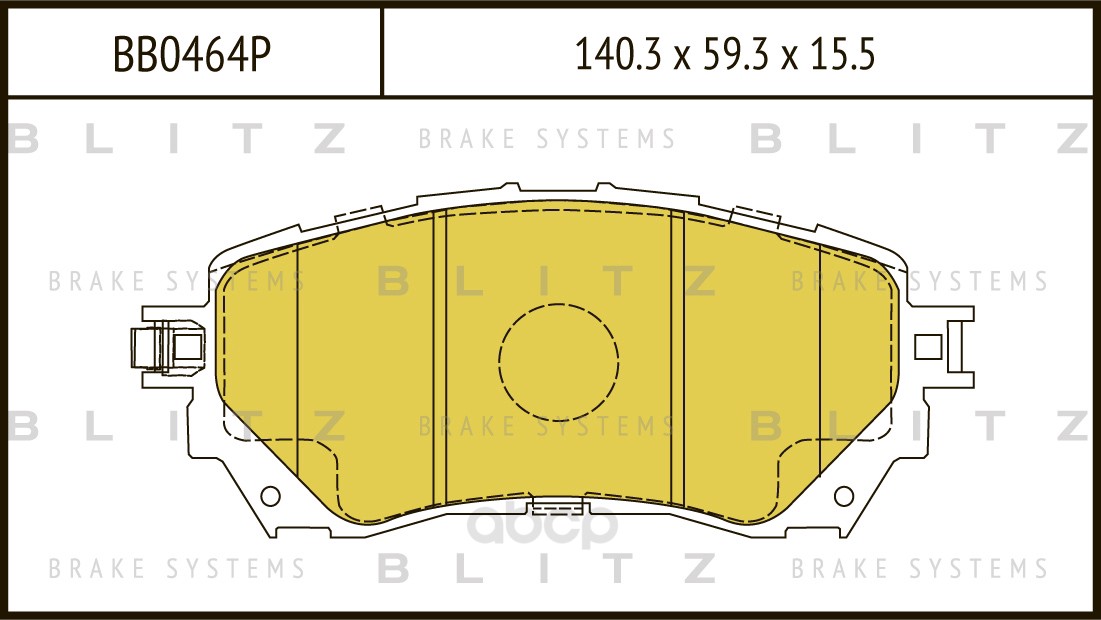 

Тормозные колодки BLITZ дисковые BB0464P