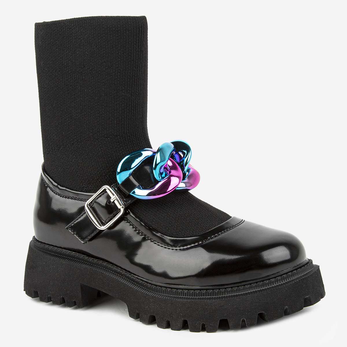Туфли детские Kapika 24893п-1, цвет черный, размер 38 EU
