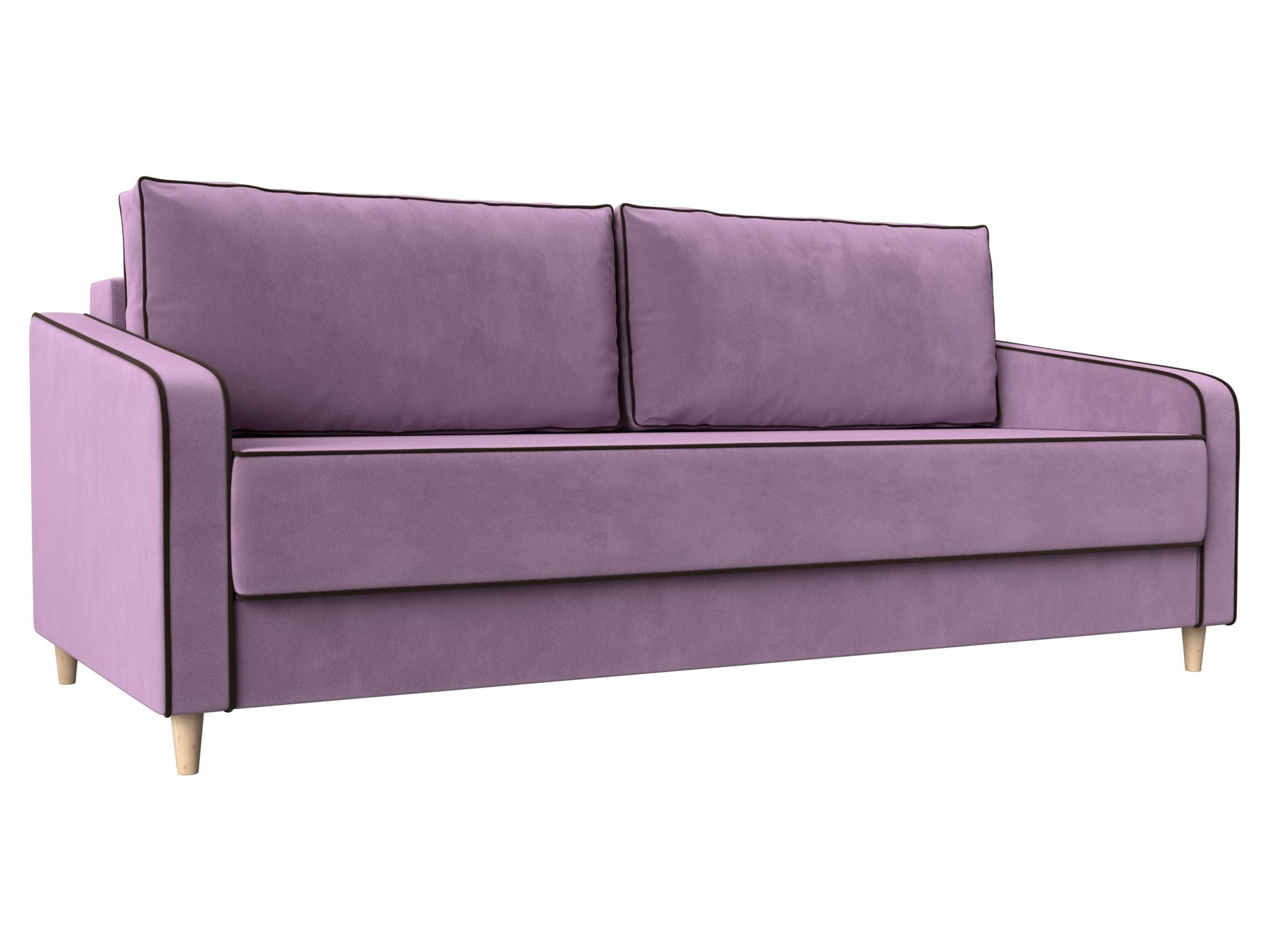 

Диван прямой Хит Диванов Варшава микровельвет, тик-так, сиреневый, 100492