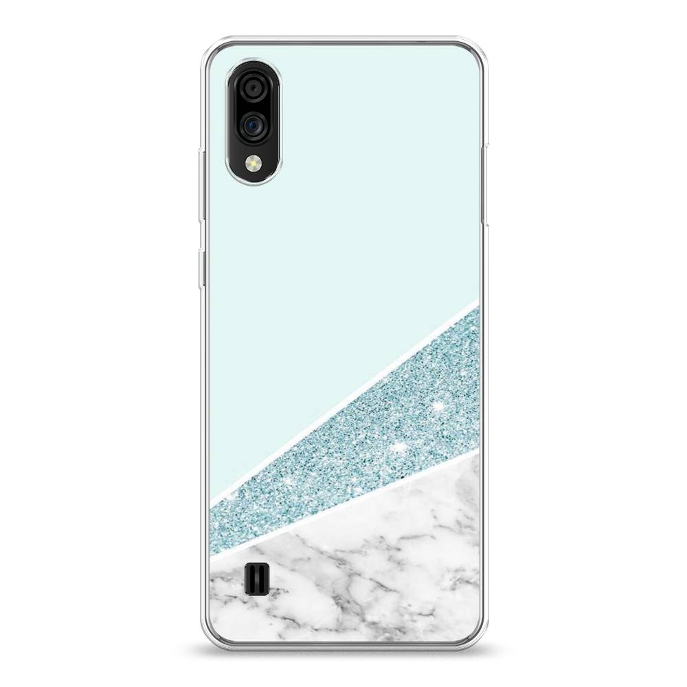 

Чехол Awog на ZTE Blade A5 (2020) / ЗТЕ Блэйд A5 (2020) "Мрамор с голубыми блестками", Разноцветный, 134950-3
