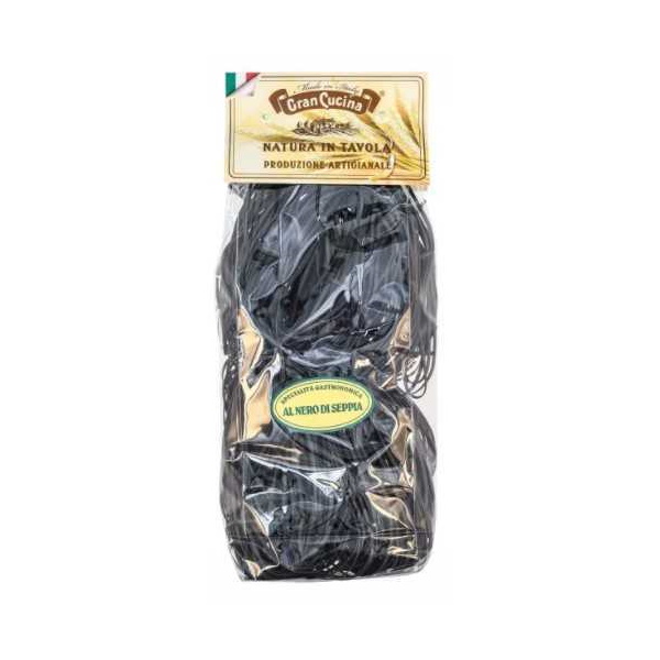 

Макаронные изделия Gran Cucina Лапша Tagliatelle с чернилами каракатицы 250 г