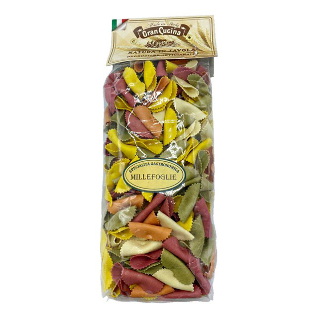 

Макаронные изделия Gran Cucina Millefeuille цветная 500 г