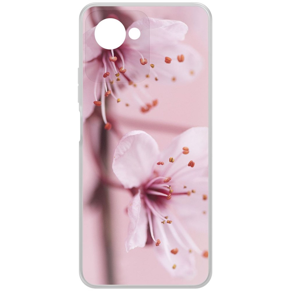 

Чехол-накладка Krutoff Clear Case Весна для Realme C30s, Прозрачный