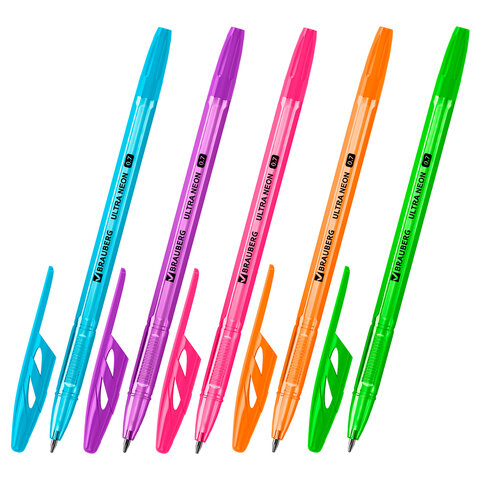 

Ручка шариковая BRAUBERG "ULTRA NEON", СИНЯЯ, узел 0,7 мм, чернила ГЕРМАНИЯ, на