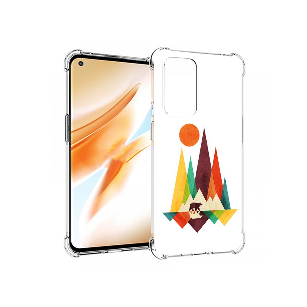 

Чехол MyPads Tocco для OnePlus 9 Pro нарисованные горы с медведем (PT159597.127.506), Прозрачный, Tocco