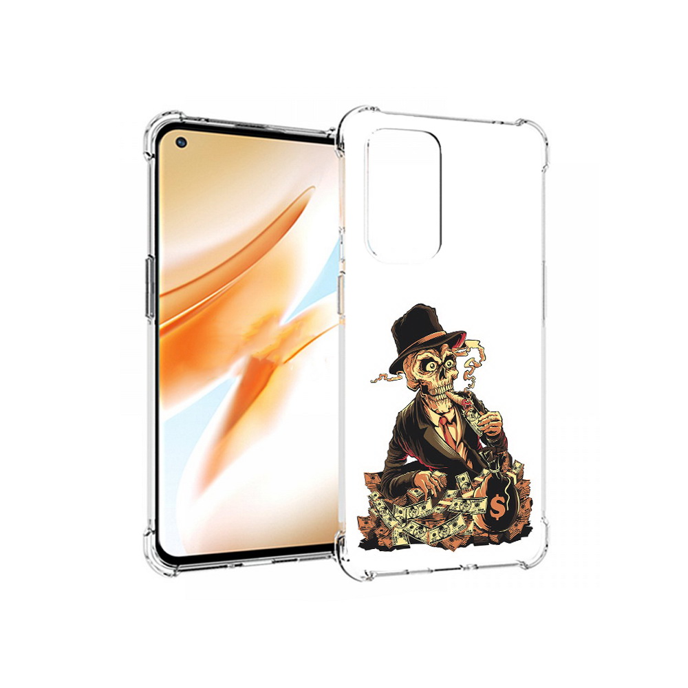 

Чехол MyPads Tocco для OnePlus 9 Pro нарисованный череп с сигаретой (PT159597.127.515), Прозрачный, Tocco