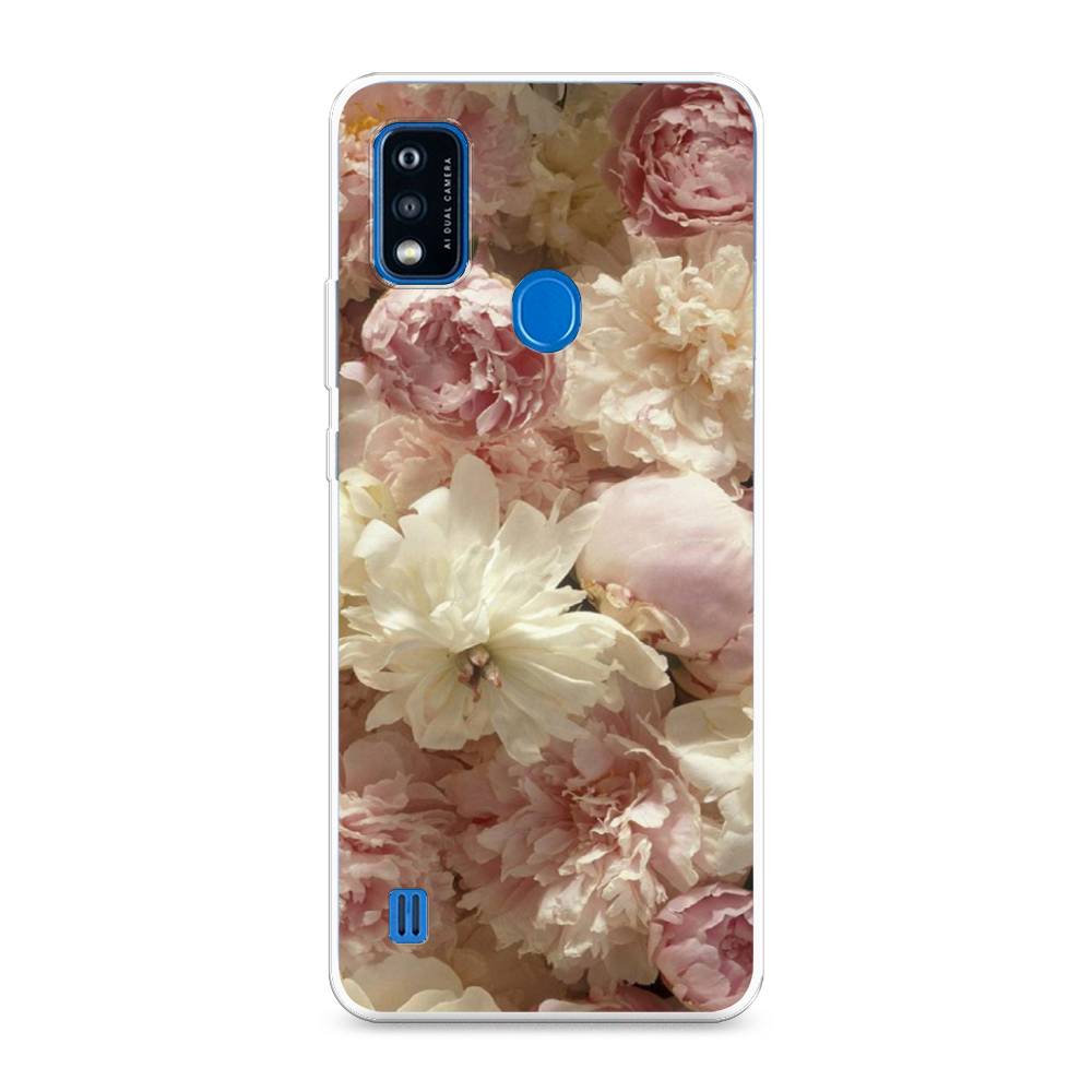 

Чехол Awog на ZTE Blade A51 / ЗТЕ Блэйд A51 "Пионы светлые", Разноцветный, 134550-8