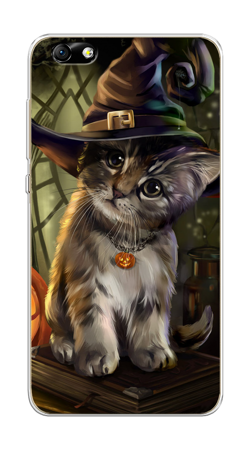 

Чехол Awog на Honor 4X "Кот на Хэллоуин", Разноцветный, 63550-2