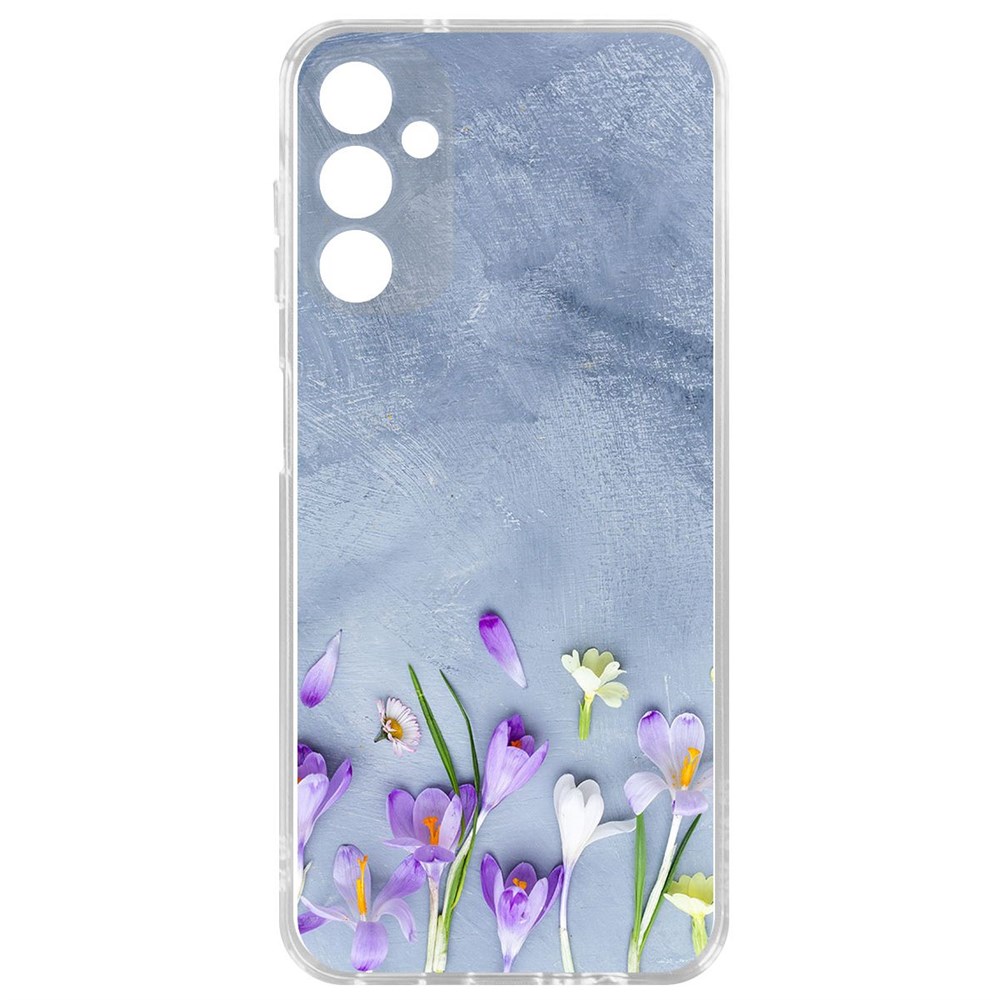 

Чехол-накладка Krutoff Clear Case Цветочное настроение для Samsung Galaxy A14 4G (A145), Прозрачный