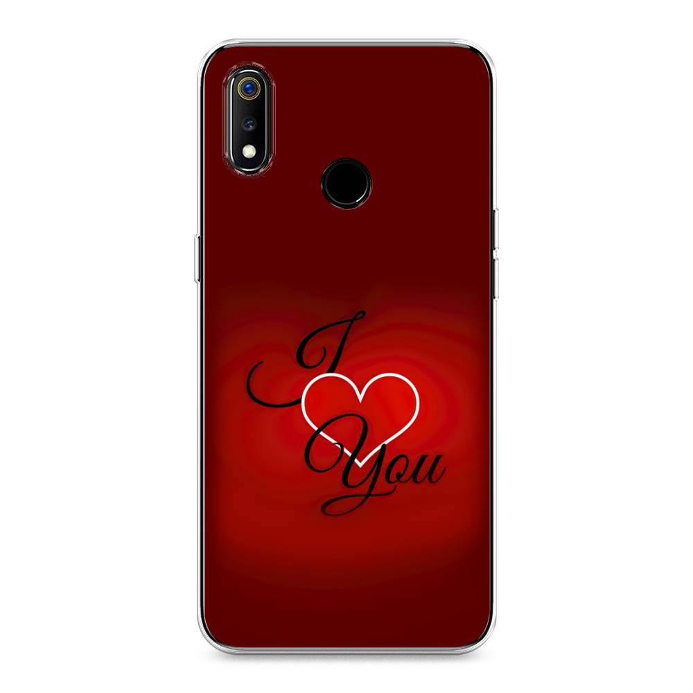 

Чехол Awog на Realme 3 "I love you 3", Разноцветный, 251050-6