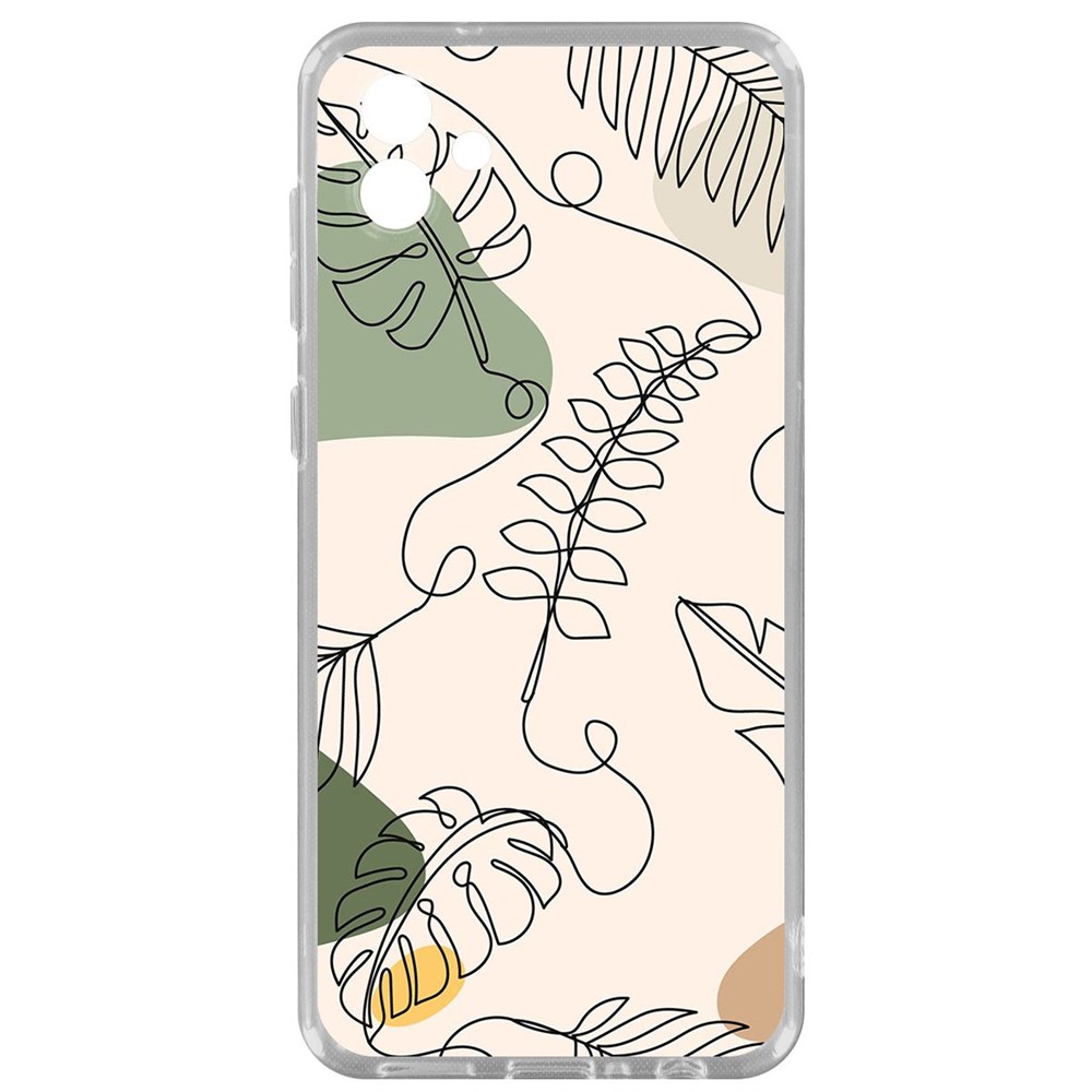 

Чехол-накладка Krutoff Clear Case Линия весны для Samsung Galaxy A04 (A045), Прозрачный