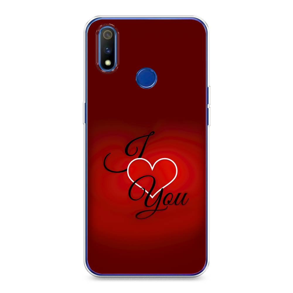 

Чехол Awog на Realme 3 Pro "I love you 3", Разноцветный, 251250-6