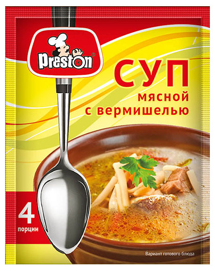 Суп Preston Мясной с вермишелью 60 г