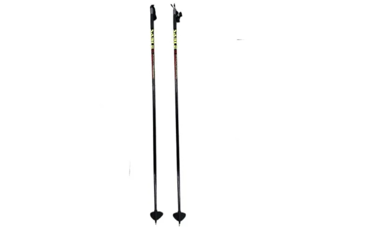 фото Палки лыжные stс innovation 145 см (черно-красно-салатовый) stc