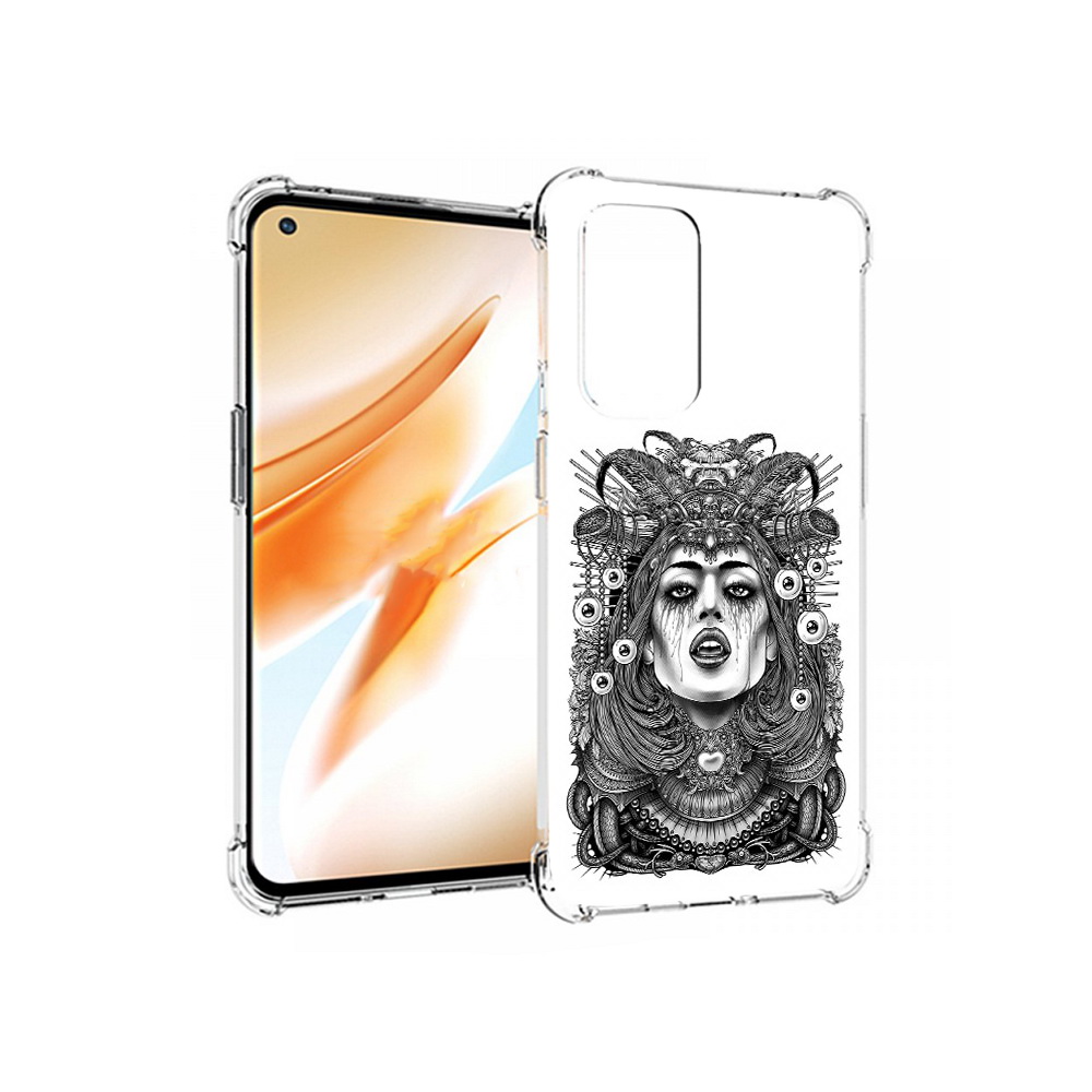 

Чехол MyPads Tocco для OnePlus 9 Pro портрет девушки черно белый (PT159597.127.551), Прозрачный, Tocco