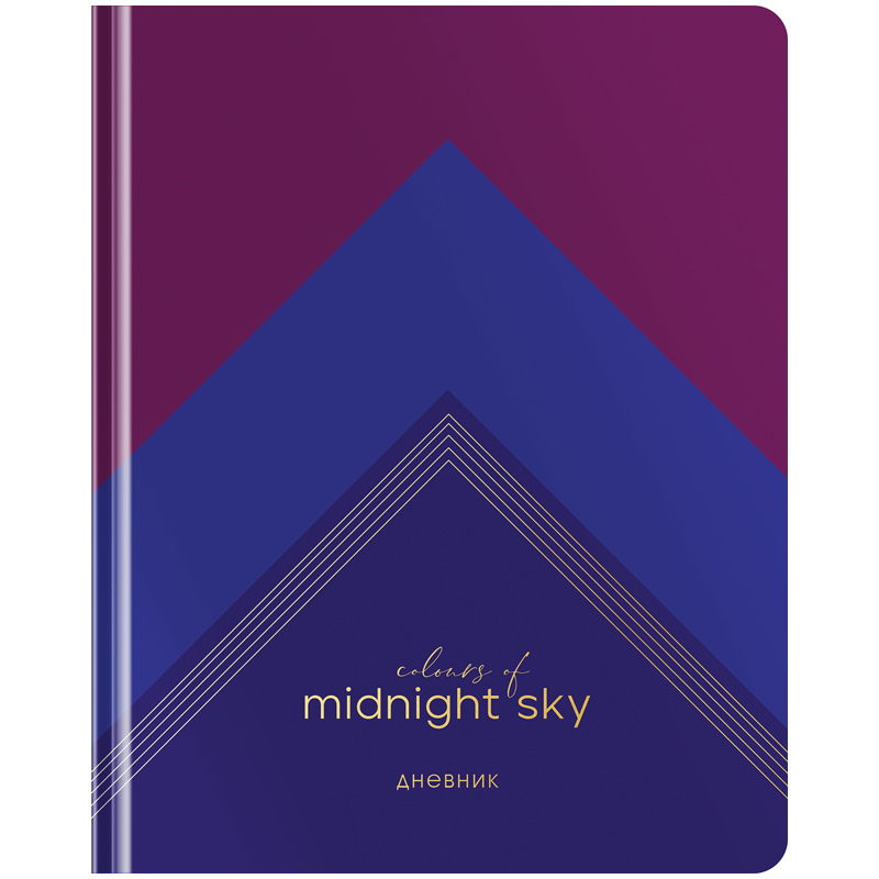 Дневник 1-11 к листов, 48 листов, (твердый) Greenwich Line Midnight sky, иск. Кожа 100032952324 синий