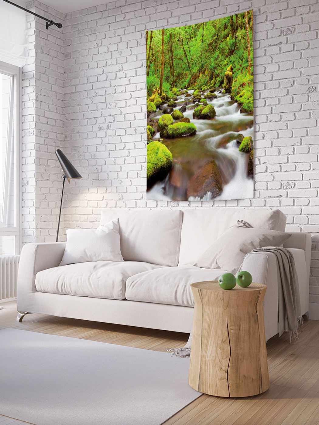 

Вертикальное фотопанно на стену JoyArty Речная мшара 100x150 см, Речная мшара
