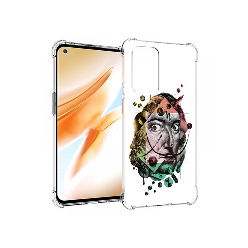 Чехол MyPads Tocco для OnePlus 9 Pro разноцветное лицо абстракция (PT159597.127.570)