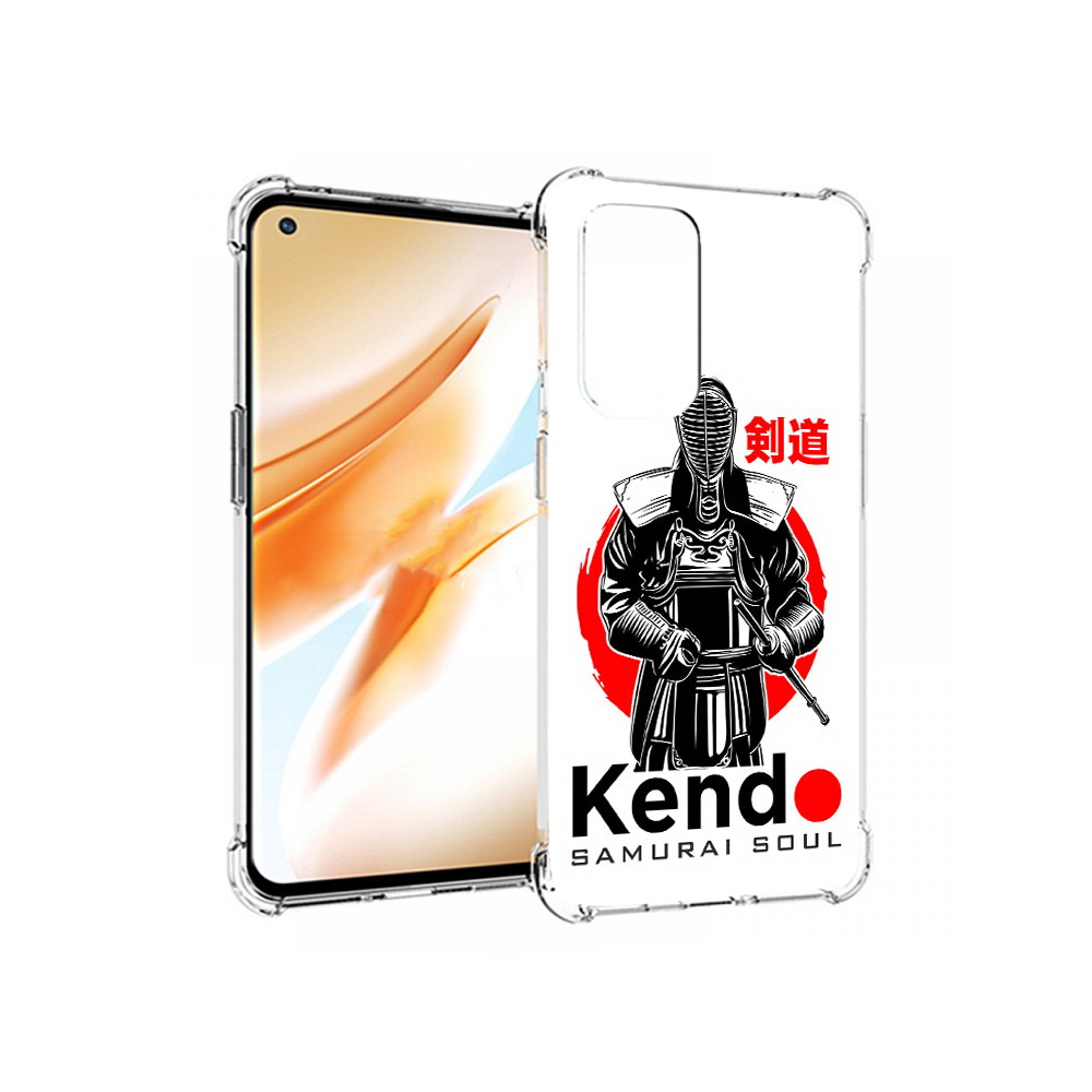 

Чехол MyPads Tocco для OnePlus 9 Pro рисованый самурай (PT159597.127.581), Прозрачный, Tocco