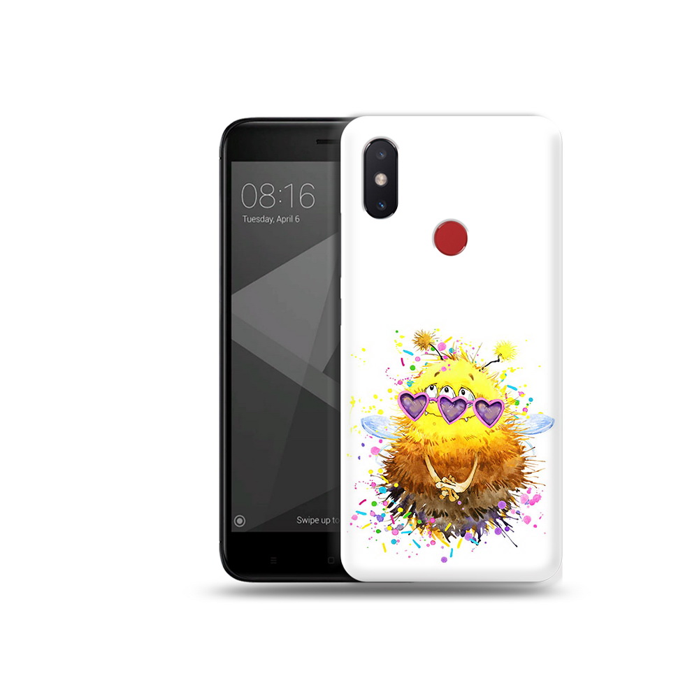 

Чехол MyPads Tocco для Xiaomi Mi 8 SE Пушитый шмель (PT113500.331.143), Прозрачный, Tocco