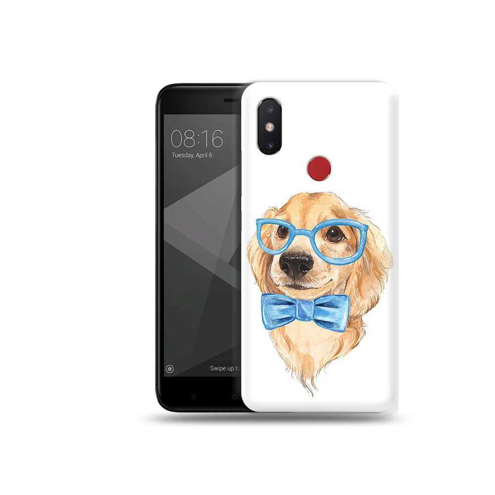 

Чехол MyPads Tocco для Xiaomi Mi 8 SE Собака интеллигент (PT113500.331.159), Прозрачный, Tocco