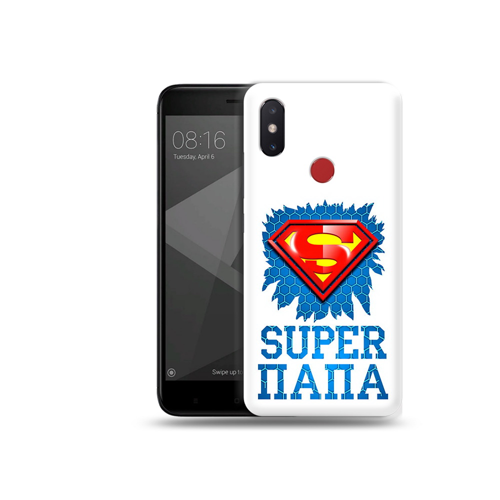

Чехол MyPads Tocco для Xiaomi Mi 8 SE Супер Папа (PT113500.331.165), Прозрачный, Tocco