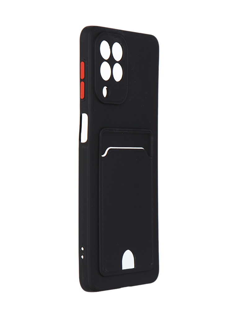 

Чехол DF для Samsung Galaxy M53 Silicone с отделением для карты Black sCardCase-04, Черный