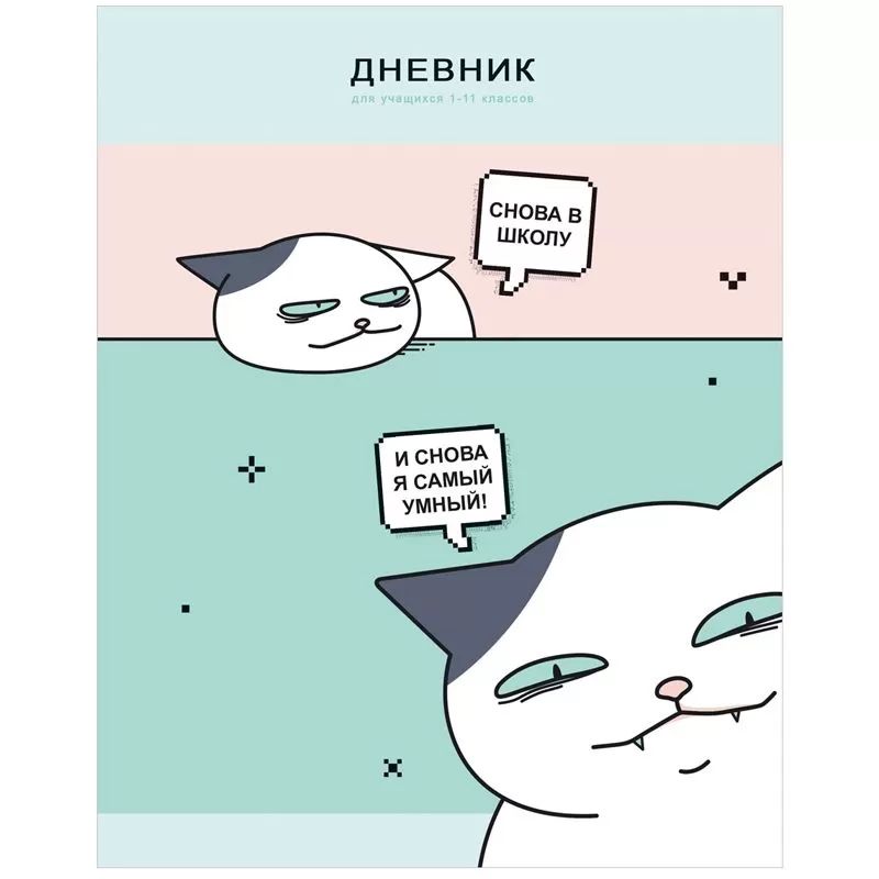 

Дневник 1-11 кл. 40л. (твердый) BG Самый умный, матовая ламинация