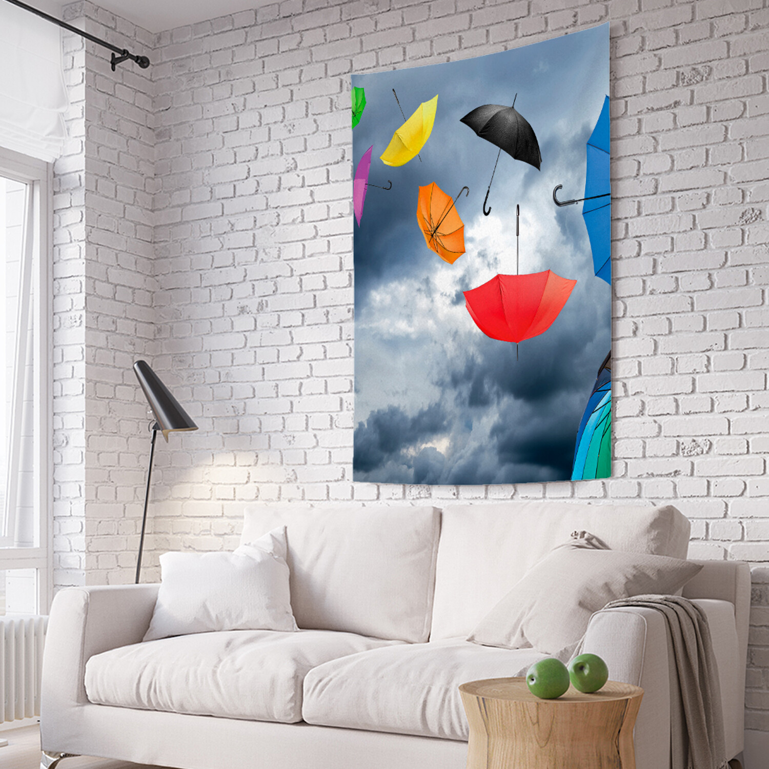 

Вертикальное фотопанно на стену JoyArty Зонтовый вихрь 150x200 см, Зонтовый вихрь