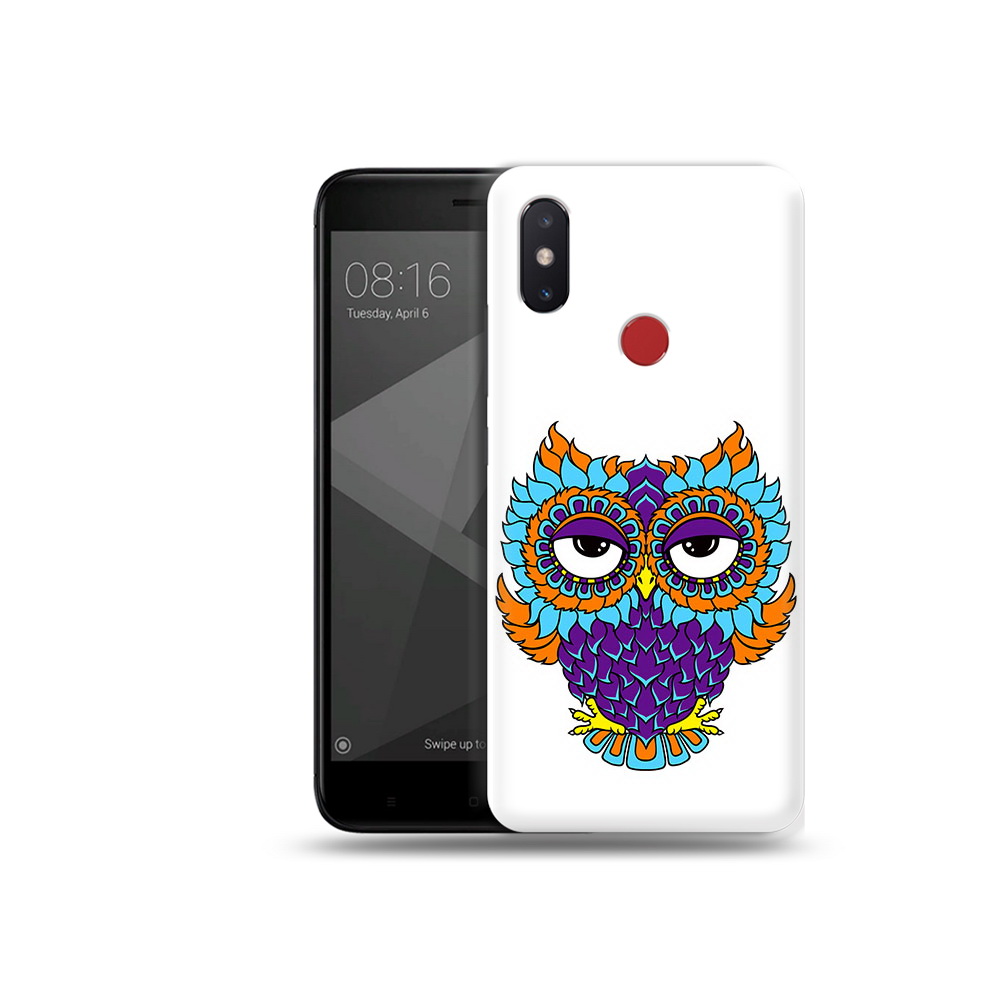 

Чехол MyPads Tocco для Xiaomi Mi 8 SE Цветная сова (PT113500.331.198), Прозрачный, Tocco