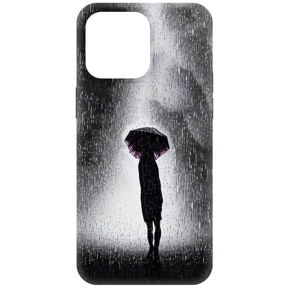 

Чехол-накладка Krutoff Soft Case Ночная крипота для iPhone 15 Pro Max черный
