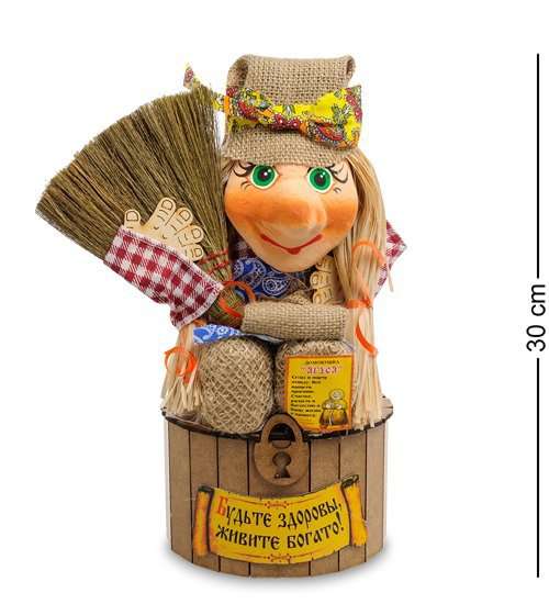 

Домовушка Ягуся на сундуке DO-102 113-701885_A, Разноцветный