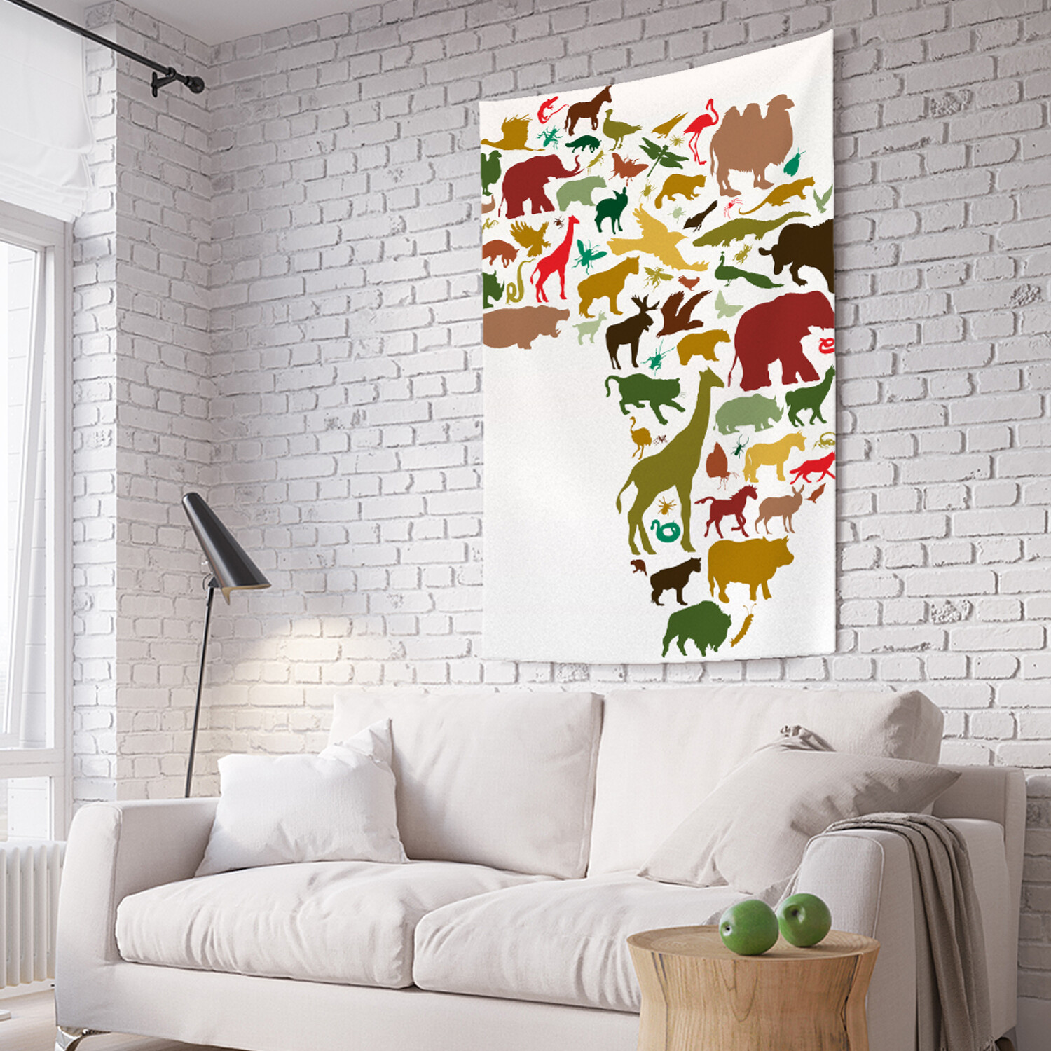 

Вертикальное фотопанно на стену JoyArty Африка из зверей 150x200 см, Африка из зверей
