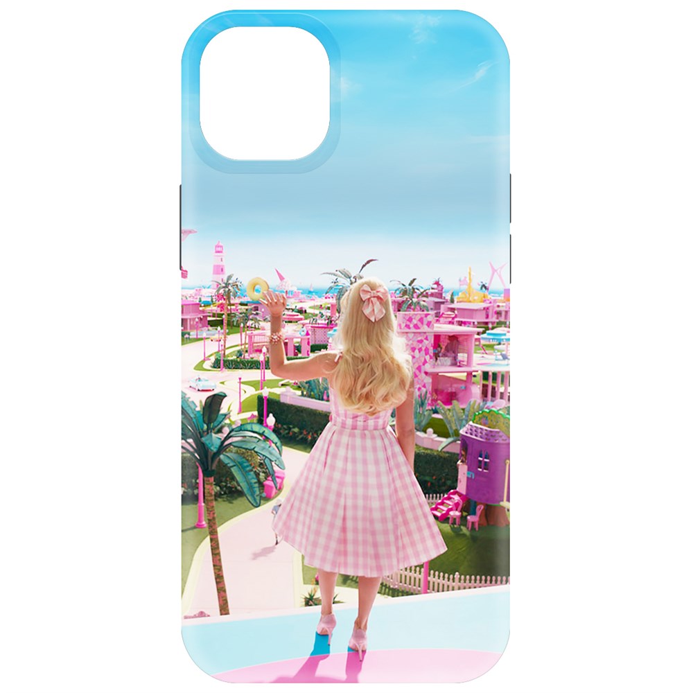 

Чехол-накладка Krutoff Soft Case Барбиленд для iPhone 15 Plus черный