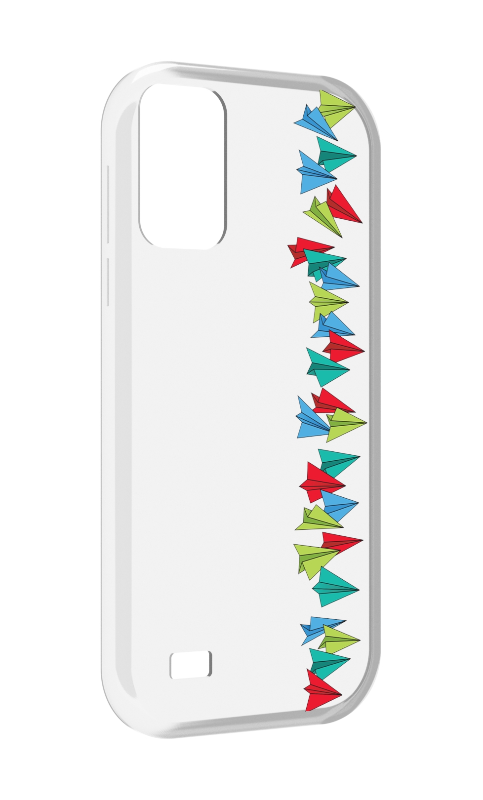 

Чехол MyPads самолетики из листочков для Oukitel C31, Прозрачный, Tocco