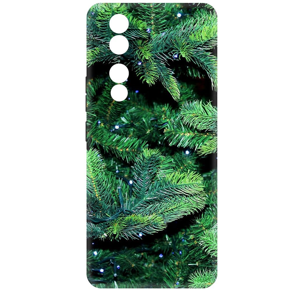 

Чехол-накладка Krutoff Soft Case Еловые лапки для Honor 90 черный