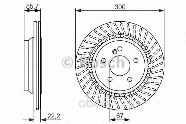 

Тормозной Диск Bosch Задний Для Mercedes W221 2005-/R230 350-500 2001- D300Мм 0986479655