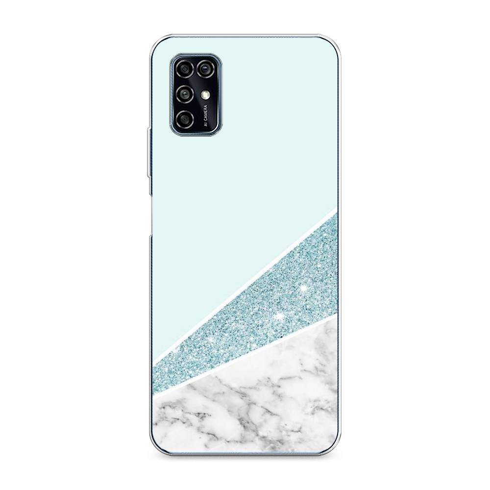 

Чехол Awog на ZTE Blade V2020 Smart / ЗТЕ Блэйд V2020 Smart "Мрамор с голубыми блестками", Разноцветный, 133850-3