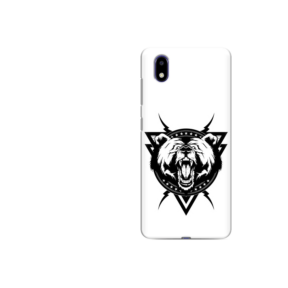 Чехол MyPads Tocco для ZTE Blade A31 Lite медведь в треугольнике (PT162823.461.464)
