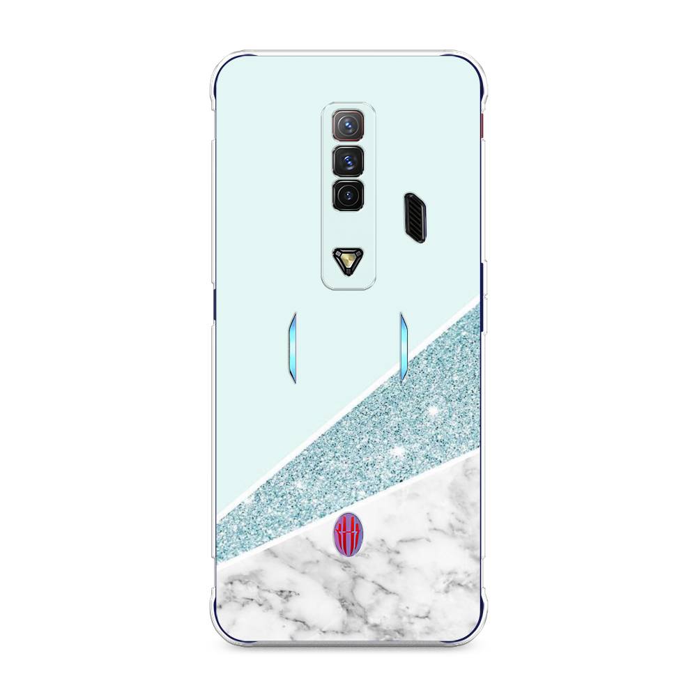 

Чехол Awog на ZTE Nubia Red Magic 7 / ЗТЕ Нубиа Ред Мэджик 7 "Мрамор с голубыми блестками", Разноцветный, 135950-3