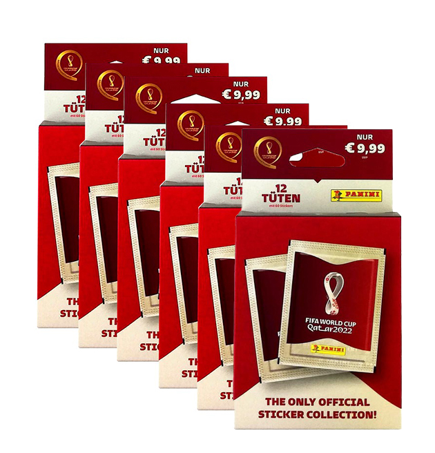 

6 эко-блистер Panini FIFA World Cup Qatar 2022 (360 наклеек серебряной коллекции)