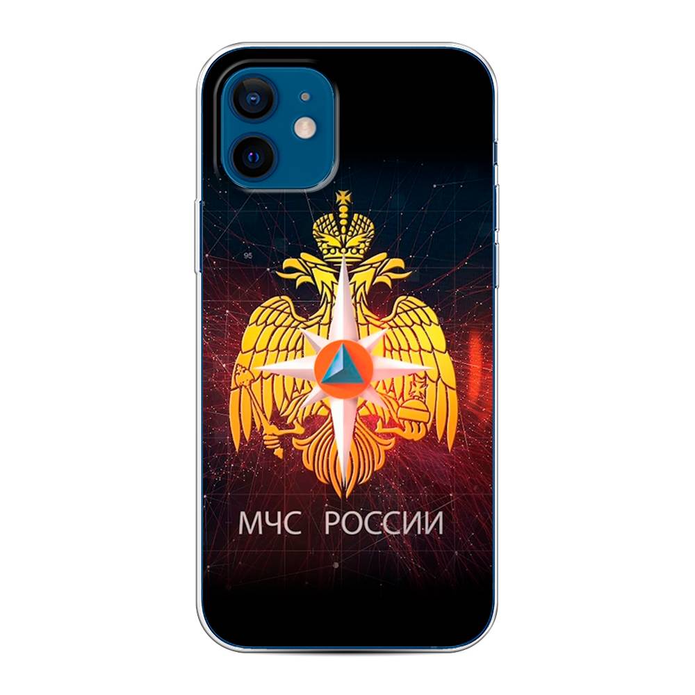 фото Силиконовый чехол "мчс россии" на apple iphone 12 awog