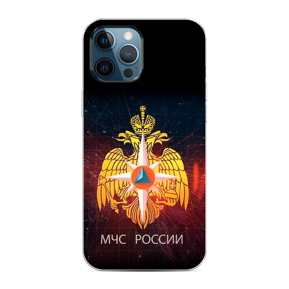 фото Силиконовый чехол "мчс россии" на apple iphone 12 pro max awog