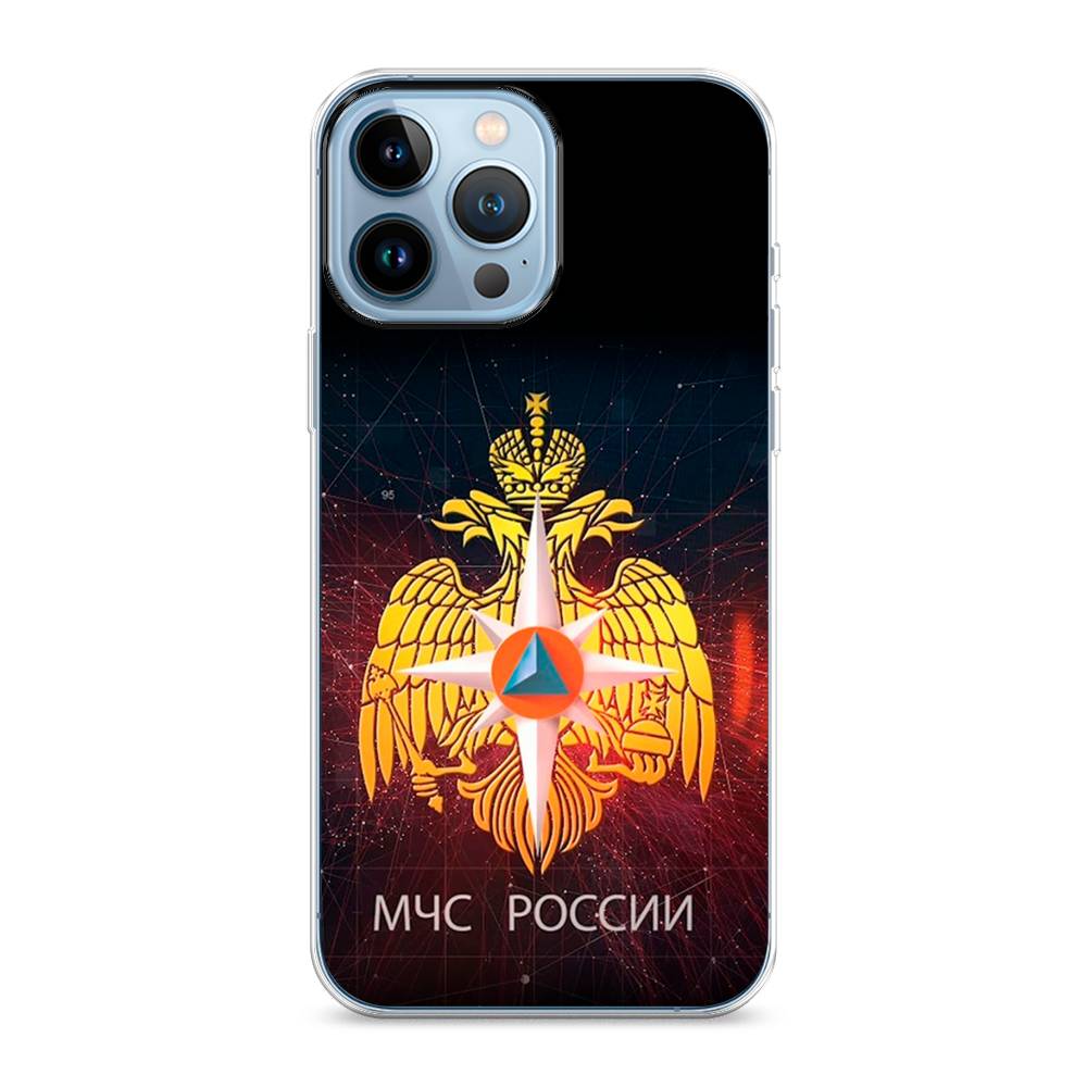 фото Силиконовый чехол "мчс россии" на apple iphone 13 pro max awog