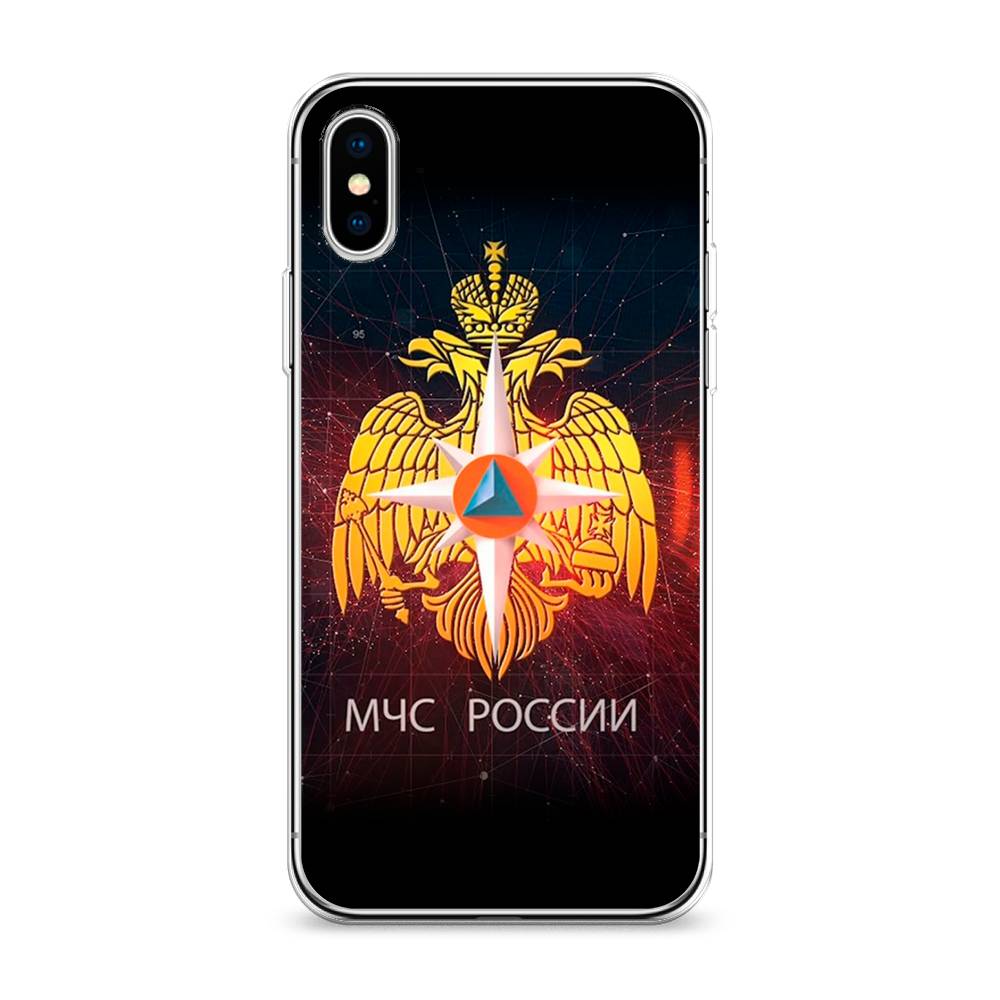 фото Силиконовый чехол "мчс россии" на apple iphone xs max (10s max) awog