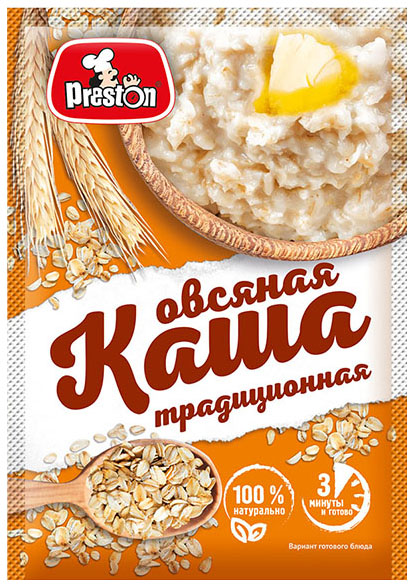 

Каша Preston Овсяная традиционная 37 г