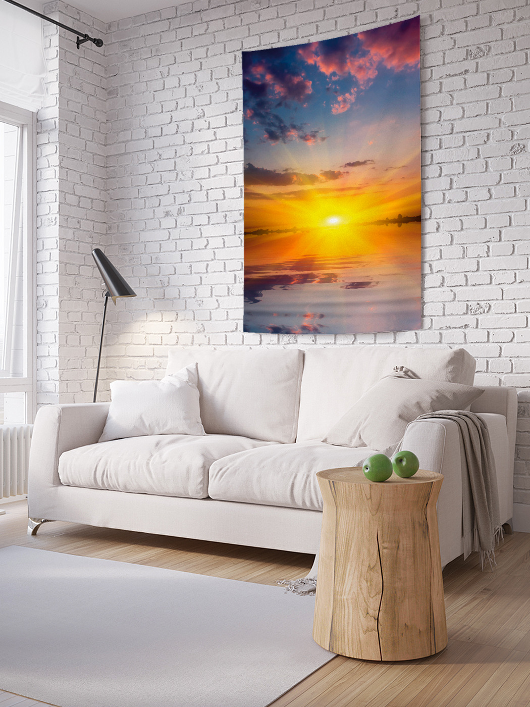 

Вертикальное фотопанно на стену JoyArty Ослепительный закат 100x150 см, Ослепительный закат