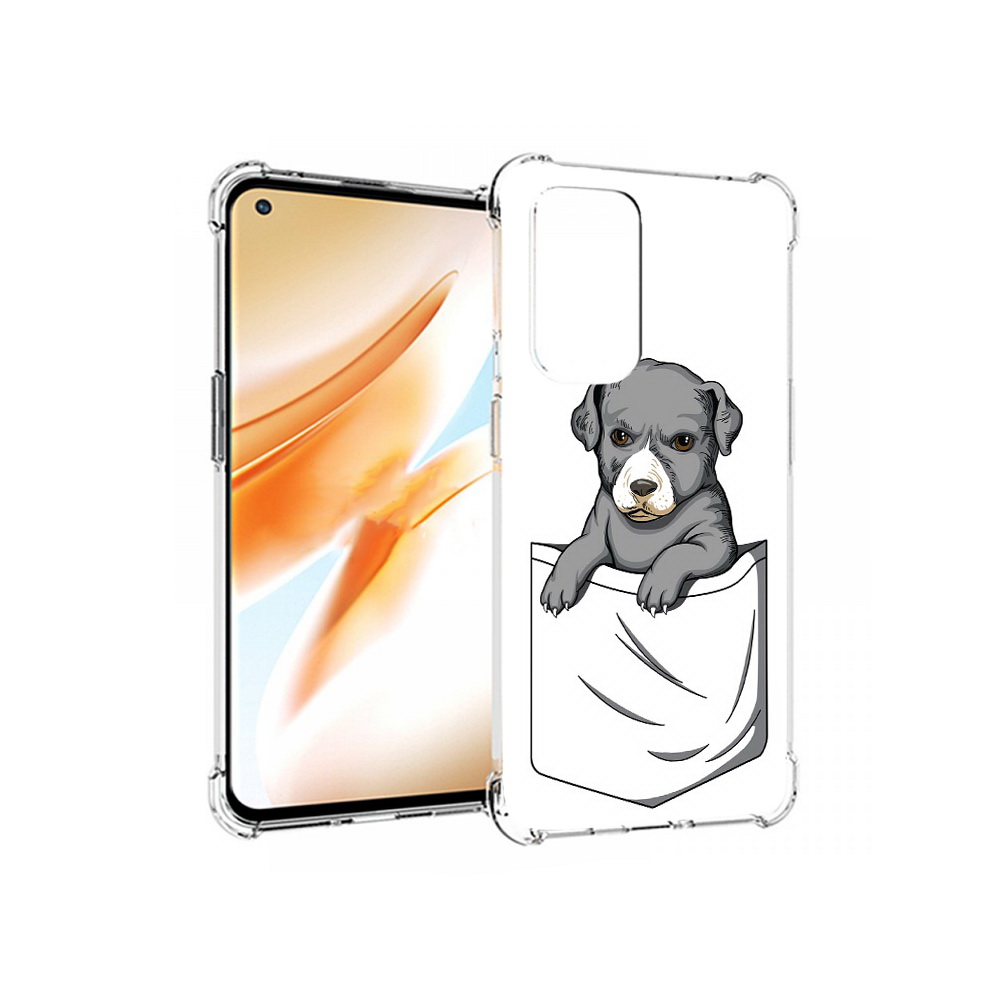 

Чехол MyPads Tocco для OnePlus 9 Pro собачка в кармане (PT159597.127.611), Прозрачный, Tocco