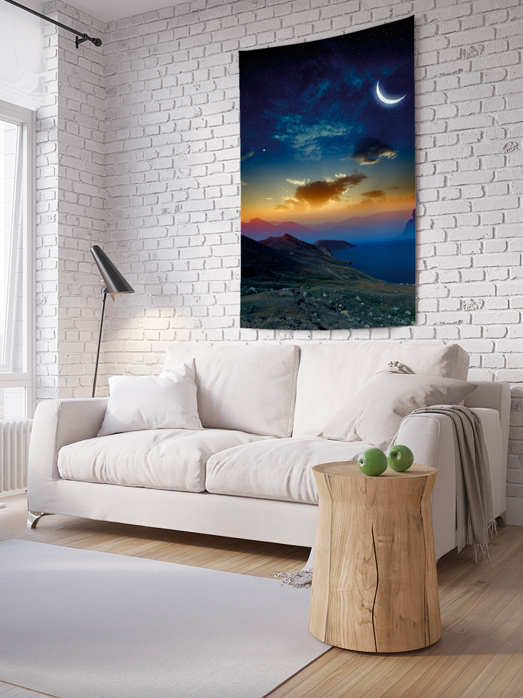 

Вертикальное фотопанно на стену JoyArty Туманные ночи 100x150 см, Туманные ночи